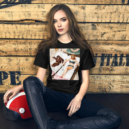 Classic Crew Neck Tee - Chill'n with My Monkey - Ronz-Design-Unique-Apparel