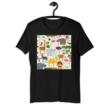 Classic Crew Neck Tee - Life is a Zoo - Ronz-Design-Unique-Apparel