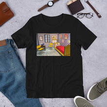 Load image into Gallery viewer, Classic Crew Neck Tee - van Gogh&#39;s Bedroom: Illustration - Ronz-Design-Unique-Apparel

