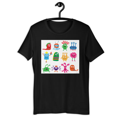 Classic Crew Neck Tee - Funny Monsters #2 - Ronz-Design-Unique-Apparel