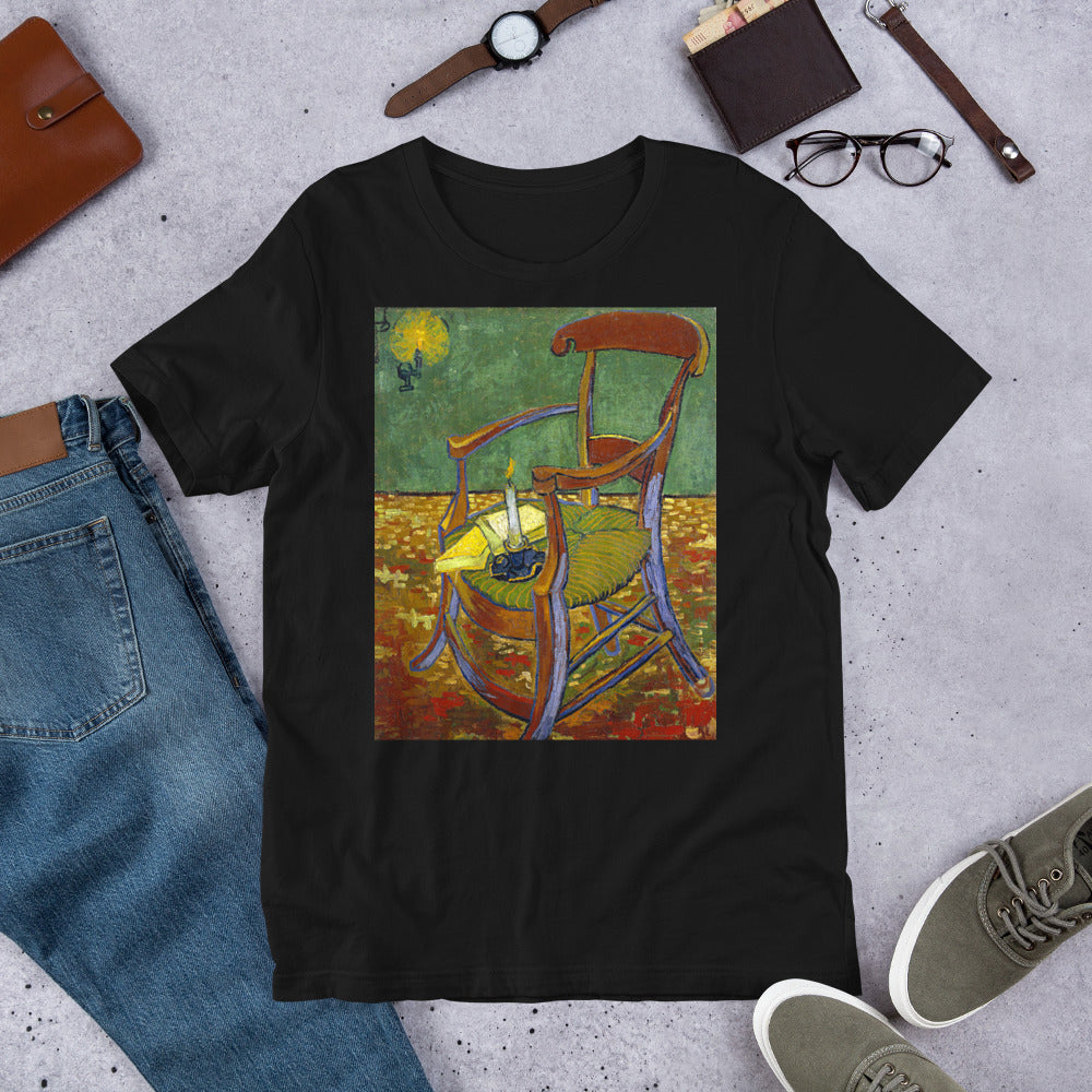 Classic Crew Neck Tee - van Gogh: Paul Gauguin's Armchair - Ronz-Design-Unique-Apparel