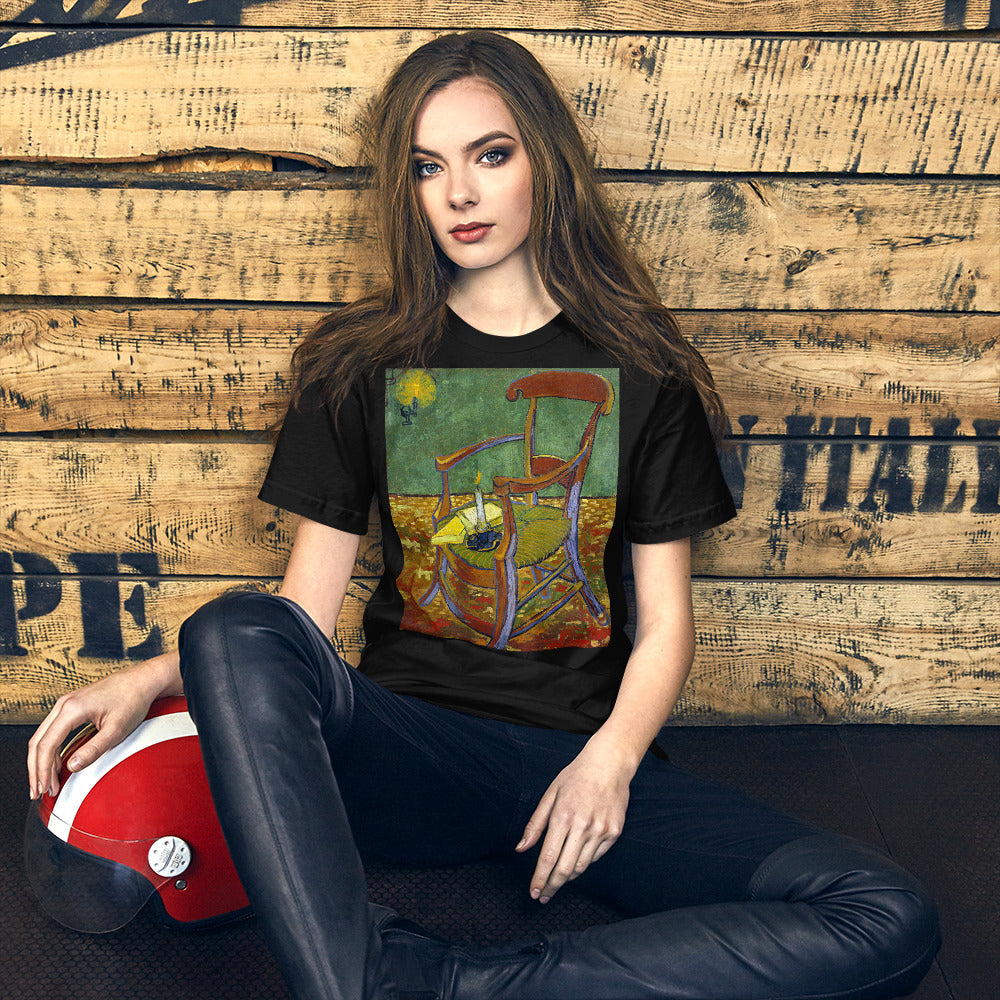 Classic Crew Neck Tee - van Gogh: Paul Gauguin's Armchair - Ronz-Design-Unique-Apparel