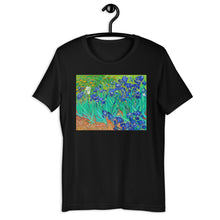 Load image into Gallery viewer, Classic Crew Neck Tee - van Gogh: Irises - Ronz-Design-Unique-Apparel
