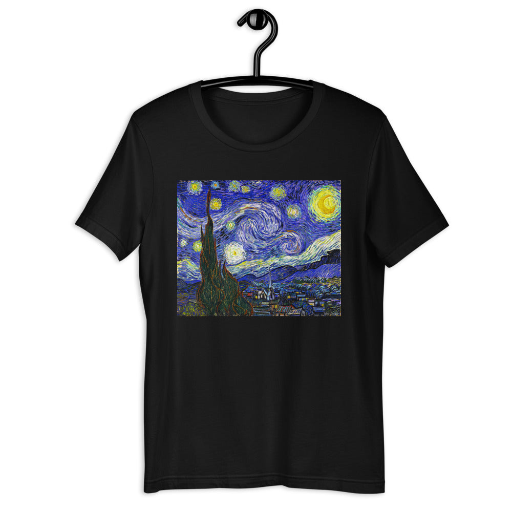 Classic Crew Neck Tee - van Gogh: The Starry Night - Ronz-Design-Unique-Apparel