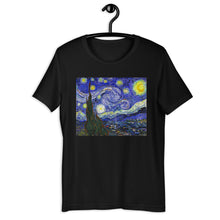 Load image into Gallery viewer, Classic Crew Neck Tee - van Gogh: The Starry Night - Ronz-Design-Unique-Apparel
