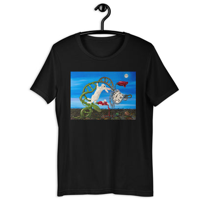 Classic Crew Neck Tee - Dali Rabbit - Ronz-Design-Unique-Apparel