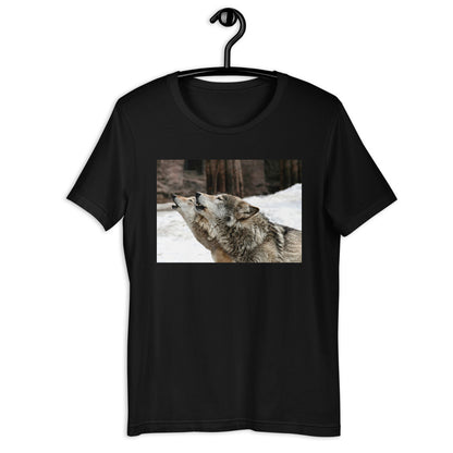 Classic Crew Neck Tee - Wolf Harmony - Ronz-Design-Unique-Apparel