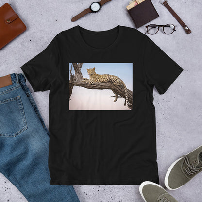 Classic Crew Neck Tee - Leopard Sunset - Ronz-Design-Unique-Apparel