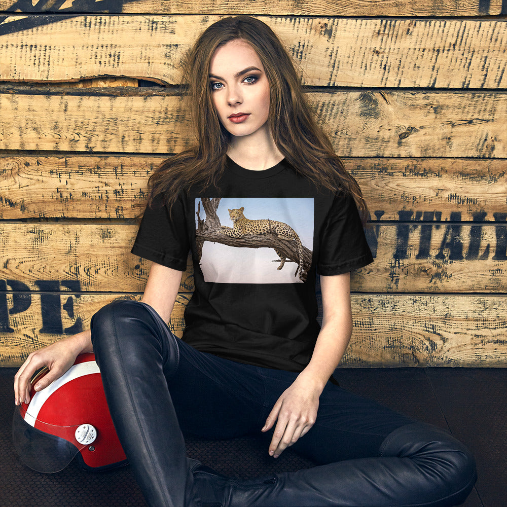 Classic Crew Neck Tee - Leopard Sunset - Ronz-Design-Unique-Apparel