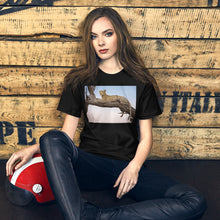 Load image into Gallery viewer, Classic Crew Neck Tee - Leopard Sunset - Ronz-Design-Unique-Apparel
