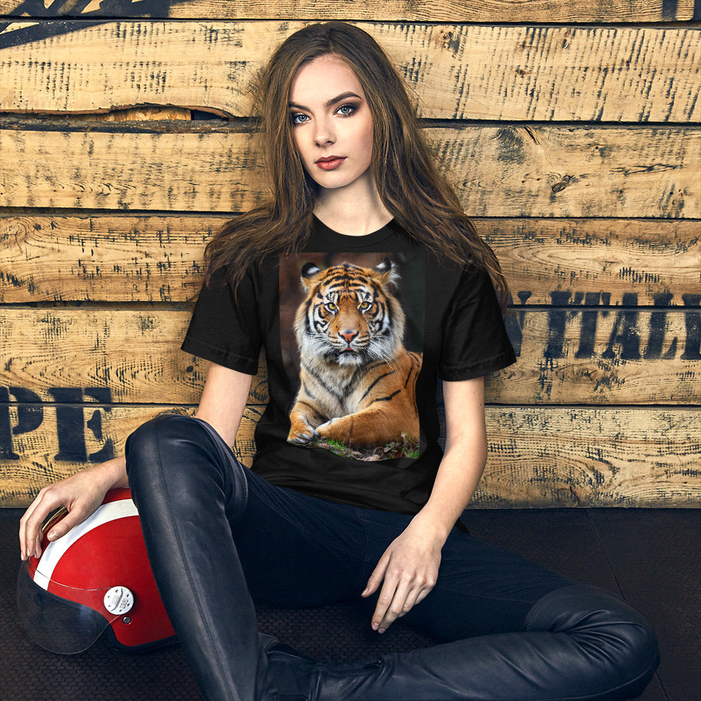 Classic Crew Neck Tee - Big Tiger - Ronz-Design-Unique-Apparel