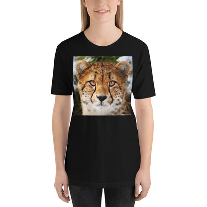 Classic Crew Neck Tee - Cheetah Stare - Ronz-Design-Unique-Apparel