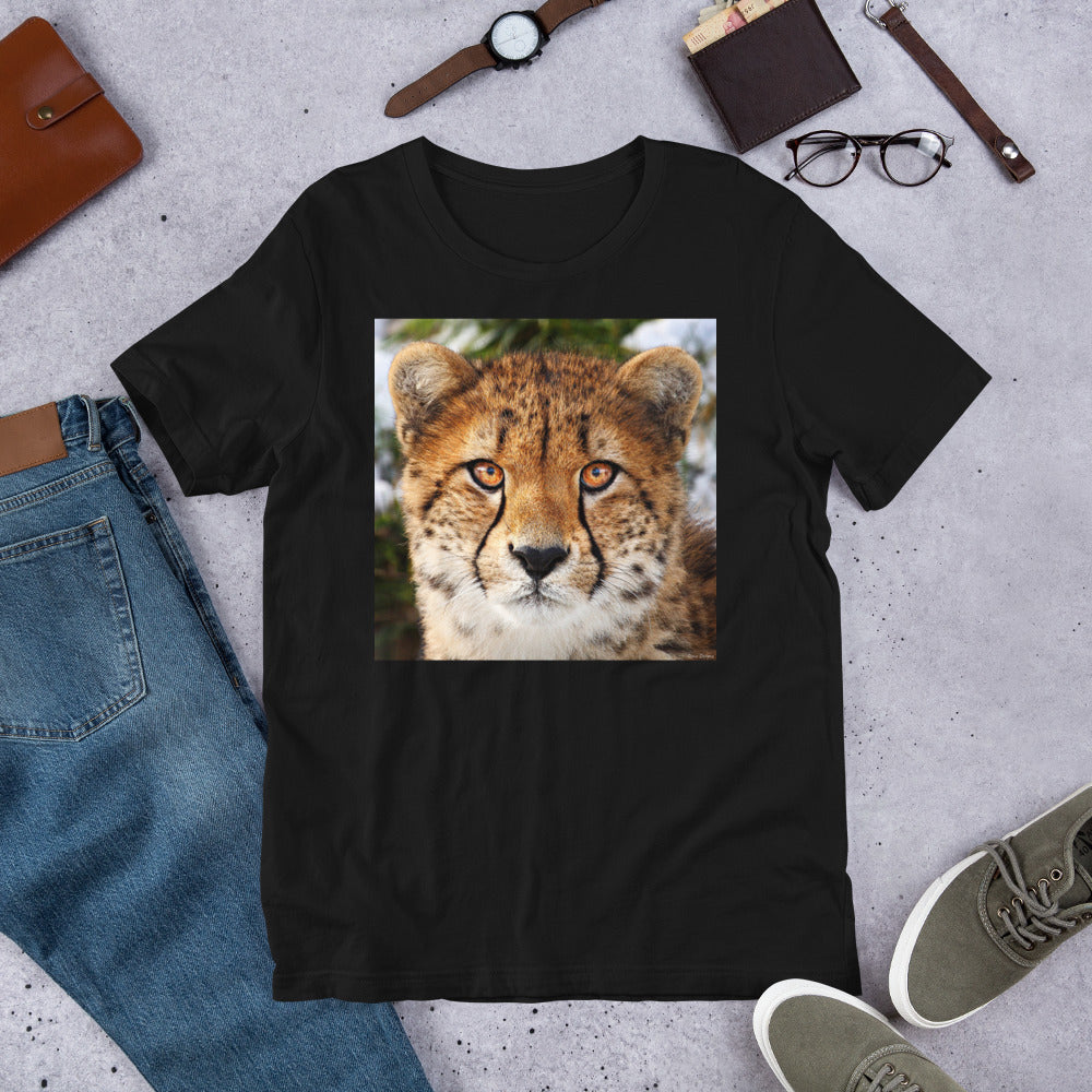 Classic Crew Neck Tee - Cheetah Stare - Ronz-Design-Unique-Apparel