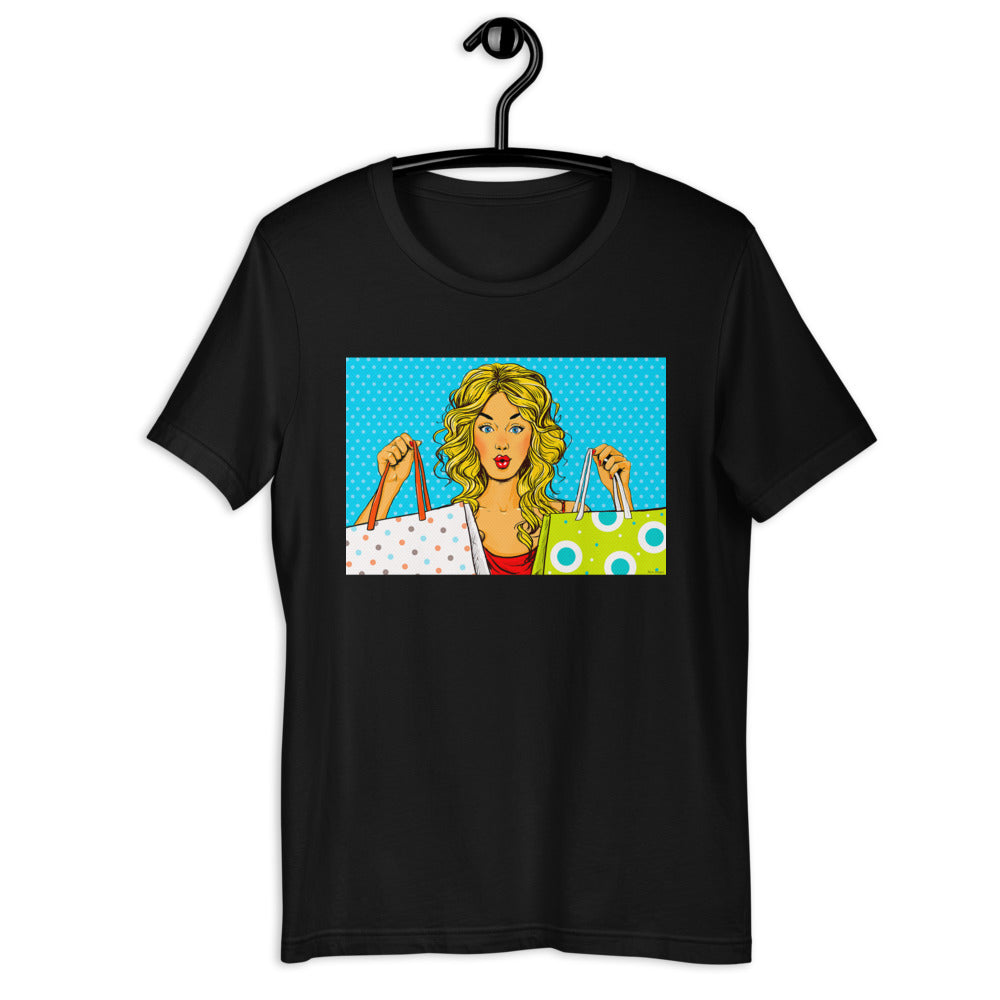 Classic Crew Neck Tee - Shop Till You Drop - Ronz-Design-Unique-Apparel