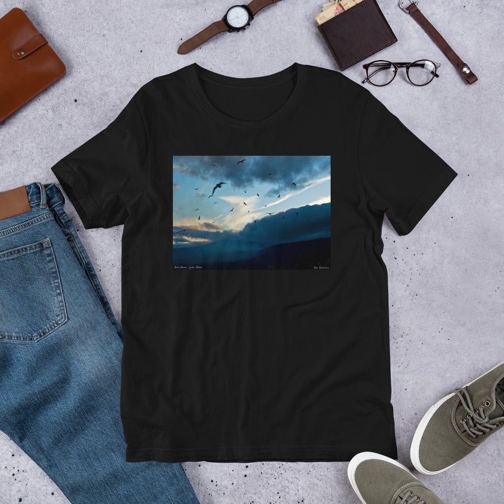 Classic Crew Neck Tee - Bird Storm - Ronz-Design-Unique-Apparel