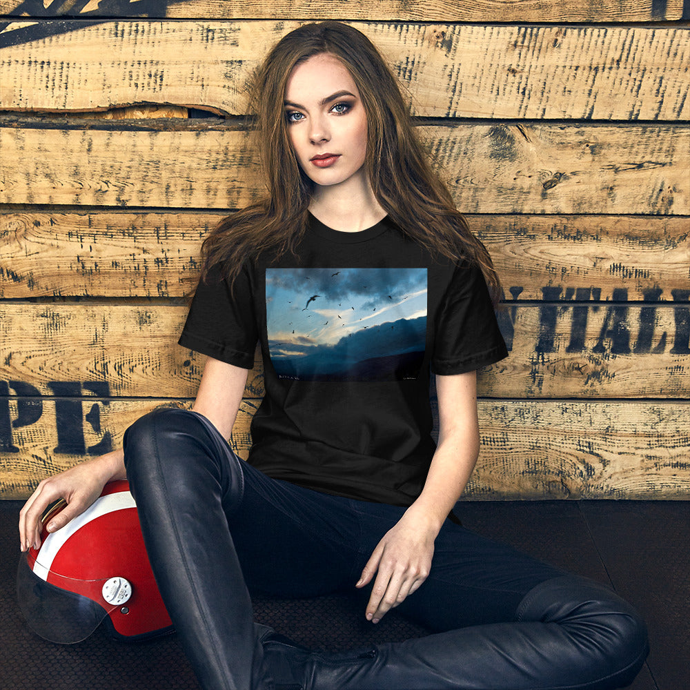 Classic Crew Neck Tee - Bird Storm - Ronz-Design-Unique-Apparel