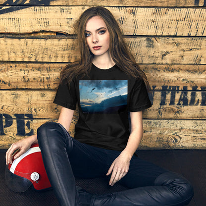 Classic Crew Neck Tee - Bird Storm - Ronz-Design-Unique-Apparel