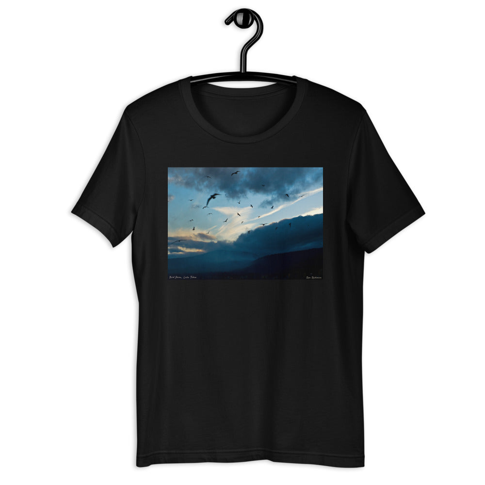 Classic Crew Neck Tee - Bird Storm - Ronz-Design-Unique-Apparel