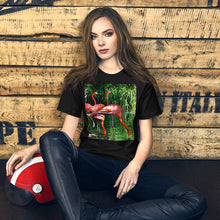 Load image into Gallery viewer, Classic Crew Neck Tee - Pink Flamingos - Ronz-Design-Unique-Apparel
