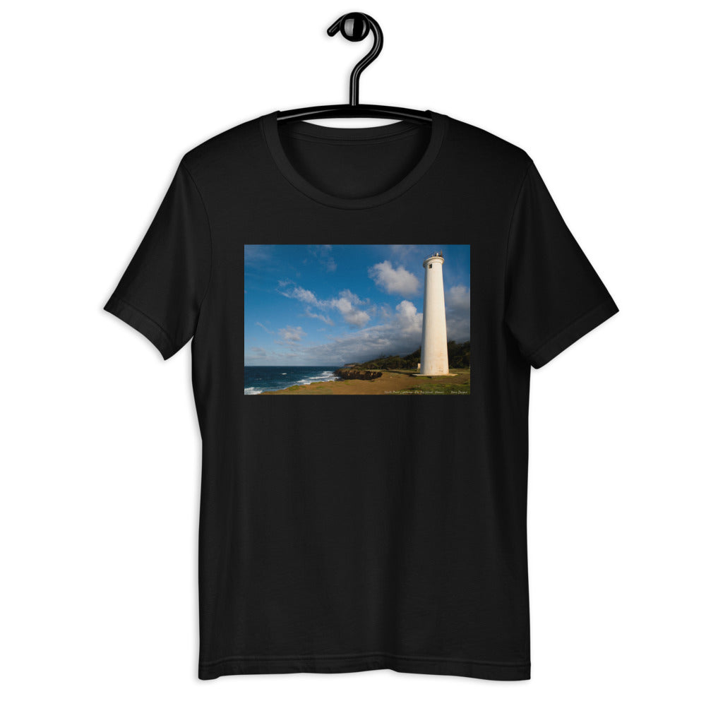 Classic Crew Neck Tee - North Point Lighthouse, The Big Island, Hawaii - Ronz-Design-Unique-Apparel