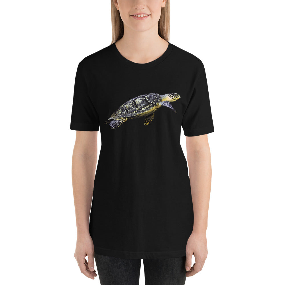 Classic Crew Neck Tee - Flatback Sea Turtle - Ronz-Design-Unique-Apparel
