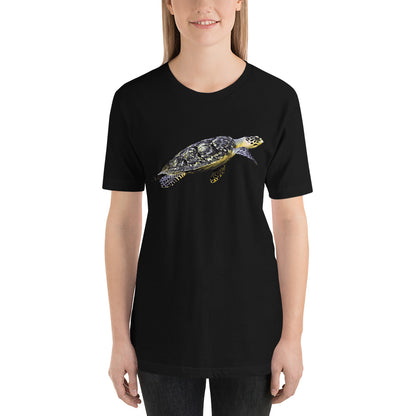 Classic Crew Neck Tee - Flatback Sea Turtle - Ronz-Design-Unique-Apparel