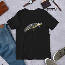 Load image into Gallery viewer, Classic Crew Neck Tee - Flatback Sea Turtle - Ronz-Design-Unique-Apparel
