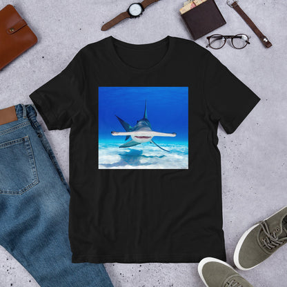 Classic Crew Neck Tee - Hammerhead Dead Ahead - Ronz-Design-Unique-Apparel