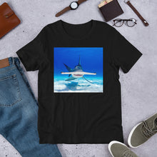 Load image into Gallery viewer, Classic Crew Neck Tee - Hammerhead Dead Ahead - Ronz-Design-Unique-Apparel
