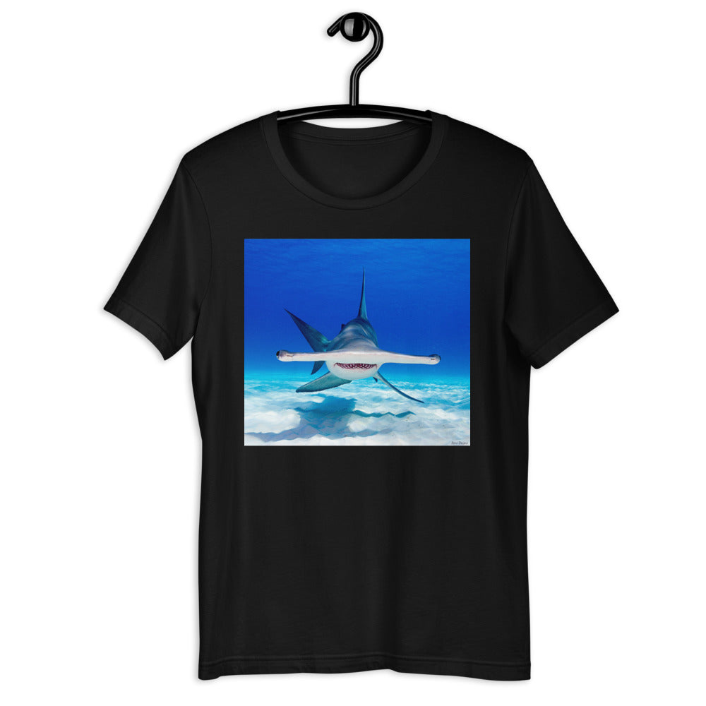 Classic Crew Neck Tee - Hammerhead Dead Ahead - Ronz-Design-Unique-Apparel