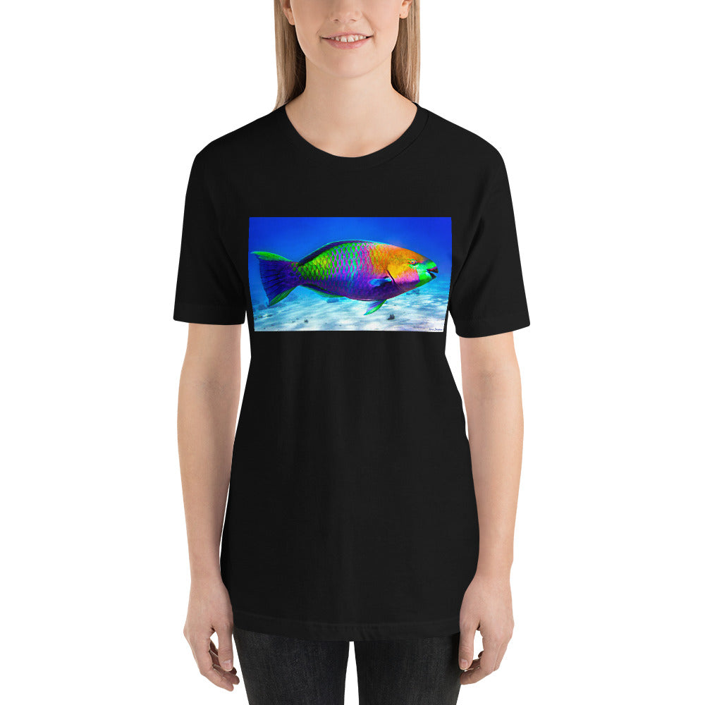 Classic Crew Neck Tee - Parrot Fish - Ronz-Design-Unique-Apparel