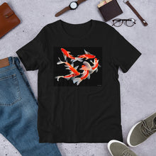 Load image into Gallery viewer, Classic Crew Neck Tee - Six Koi - Ronz-Design-Unique-Apparel
