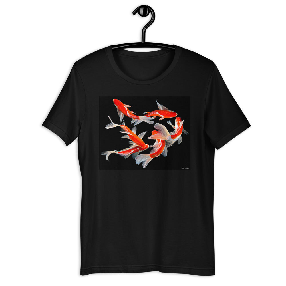 Classic Crew Neck Tee - Six Koi - Ronz-Design-Unique-Apparel