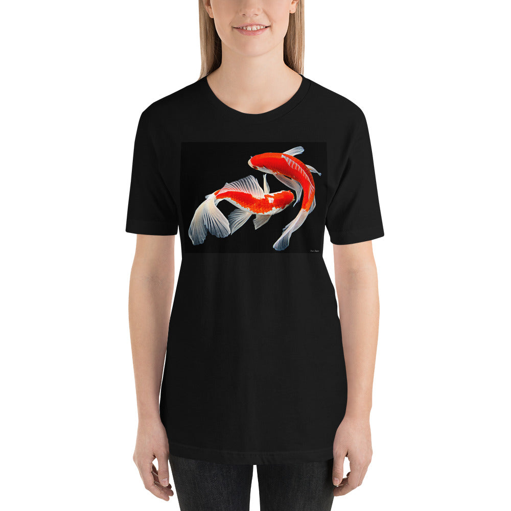 Classic Crew Neck Tee - Two Koi - Ronz-Design-Unique-Apparel