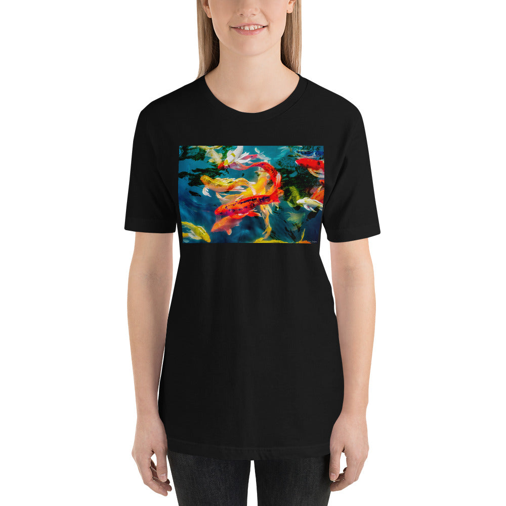 Classic Crew Neck Tee - Koi Pond - Ronz-Design-Unique-Apparel