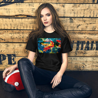 Classic Crew Neck Tee - Koi Pond - Ronz-Design-Unique-Apparel