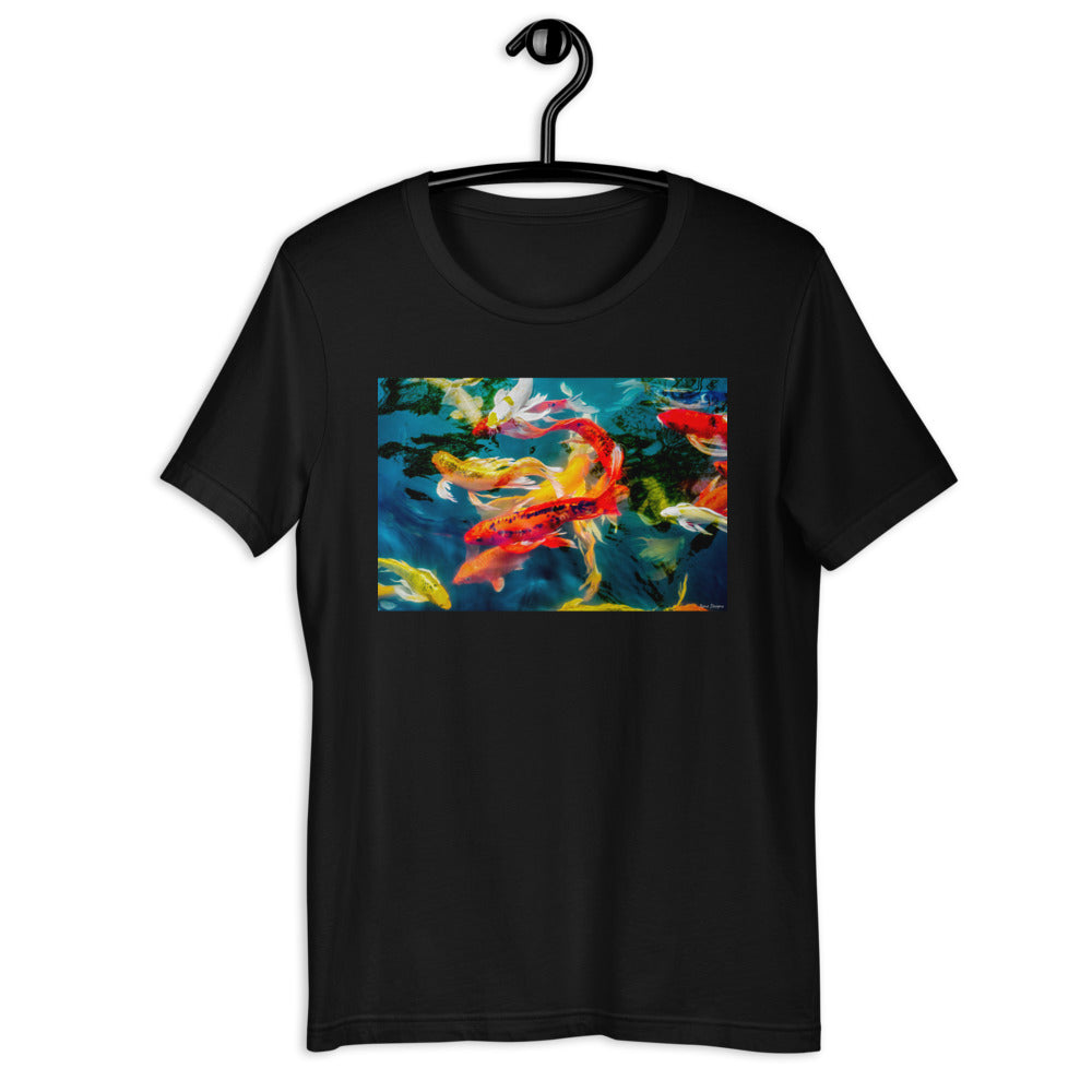 Classic Crew Neck Tee - Koi Pond - Ronz-Design-Unique-Apparel
