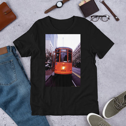 Classic Crew Neck Tee - Milan Trolly, San Francisco - Ronz-Design-Unique-Apparel