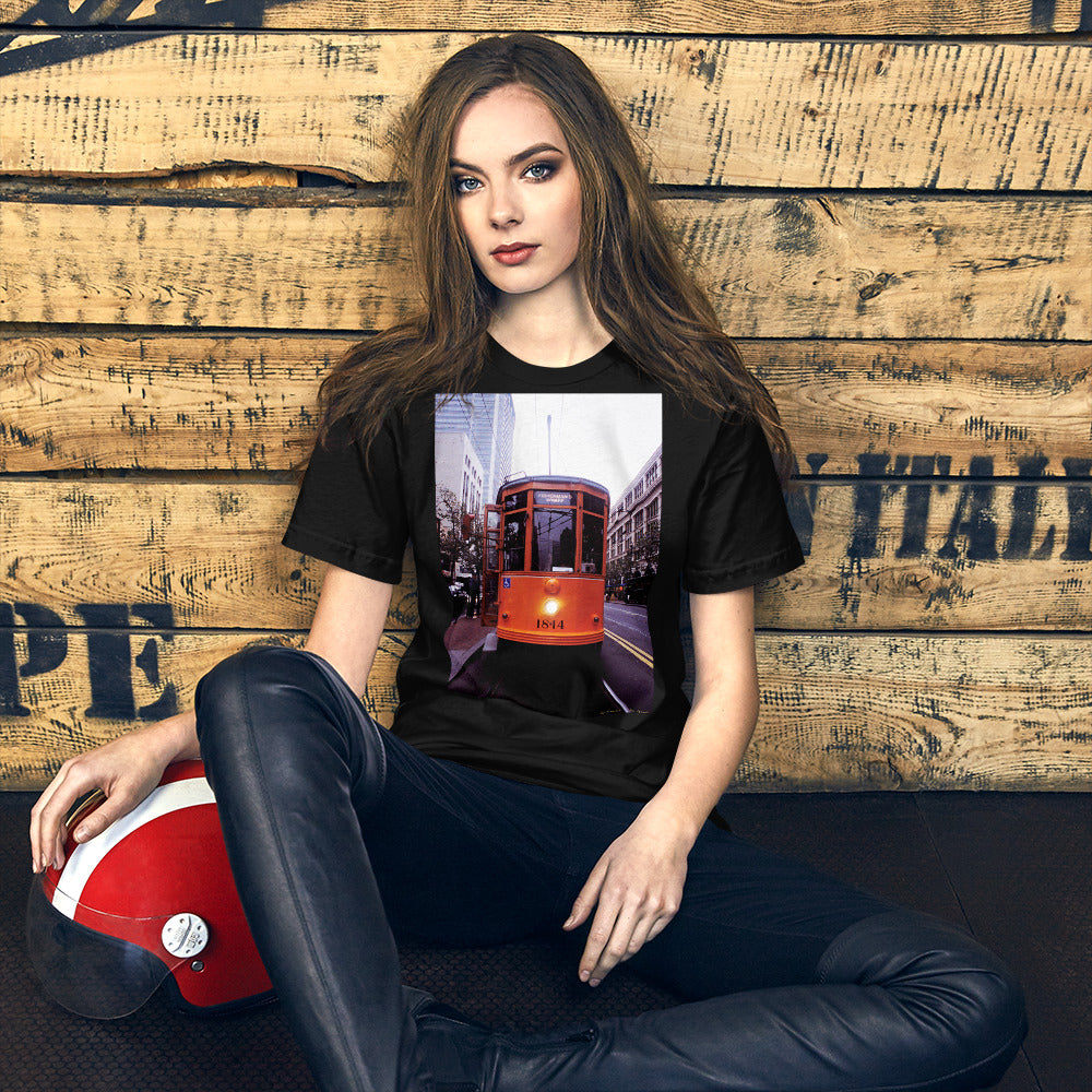 Classic Crew Neck Tee - Milan Trolly, San Francisco - Ronz-Design-Unique-Apparel