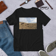 Load image into Gallery viewer, Classic Crew Neck Tee - Wild Mustang Vista - Ronz-Design-Unique-Apparel
