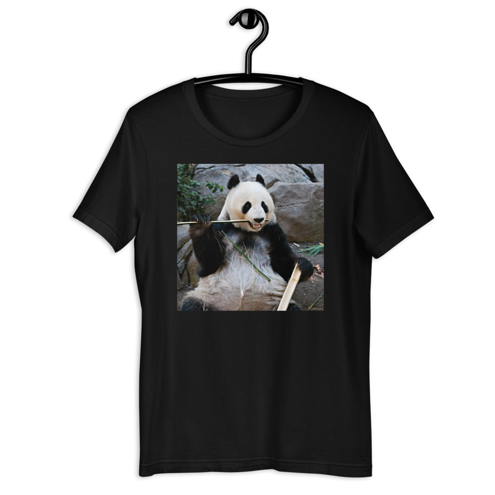 Classic Crew Neck Tee - Happy Panda #3 - Ronz-Design-Unique-Apparel