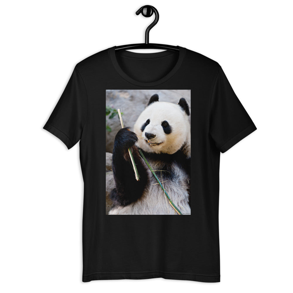 Classic Crew Neck Tee - Happy Panda #2 - Ronz-Design-Unique-Apparel