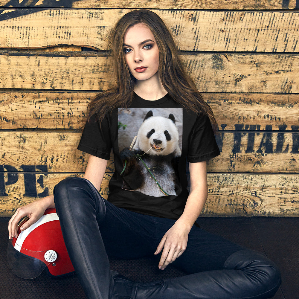 Classic Crew Neck Tee - Happy Panda - Ronz-Design-Unique-Apparel