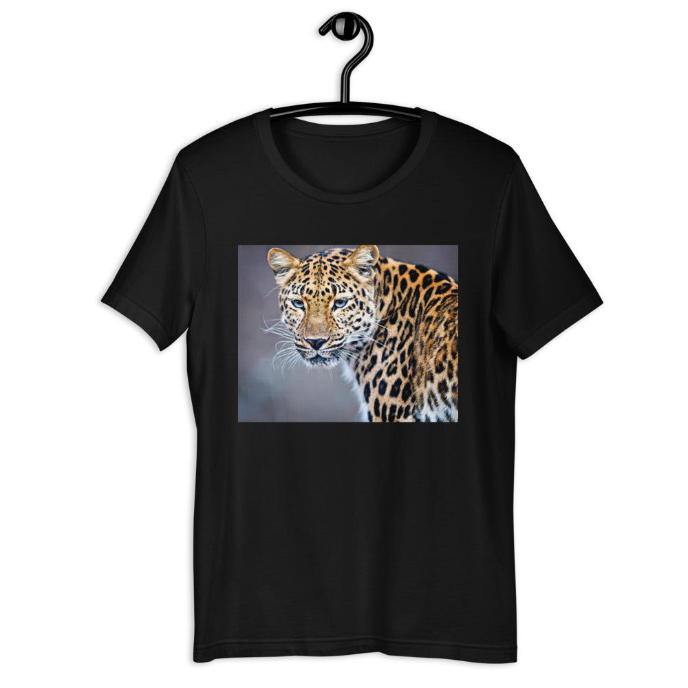 Classic Crew Neck Tee - Blue Eyed Leopard - Ronz-Design-Unique-Apparel