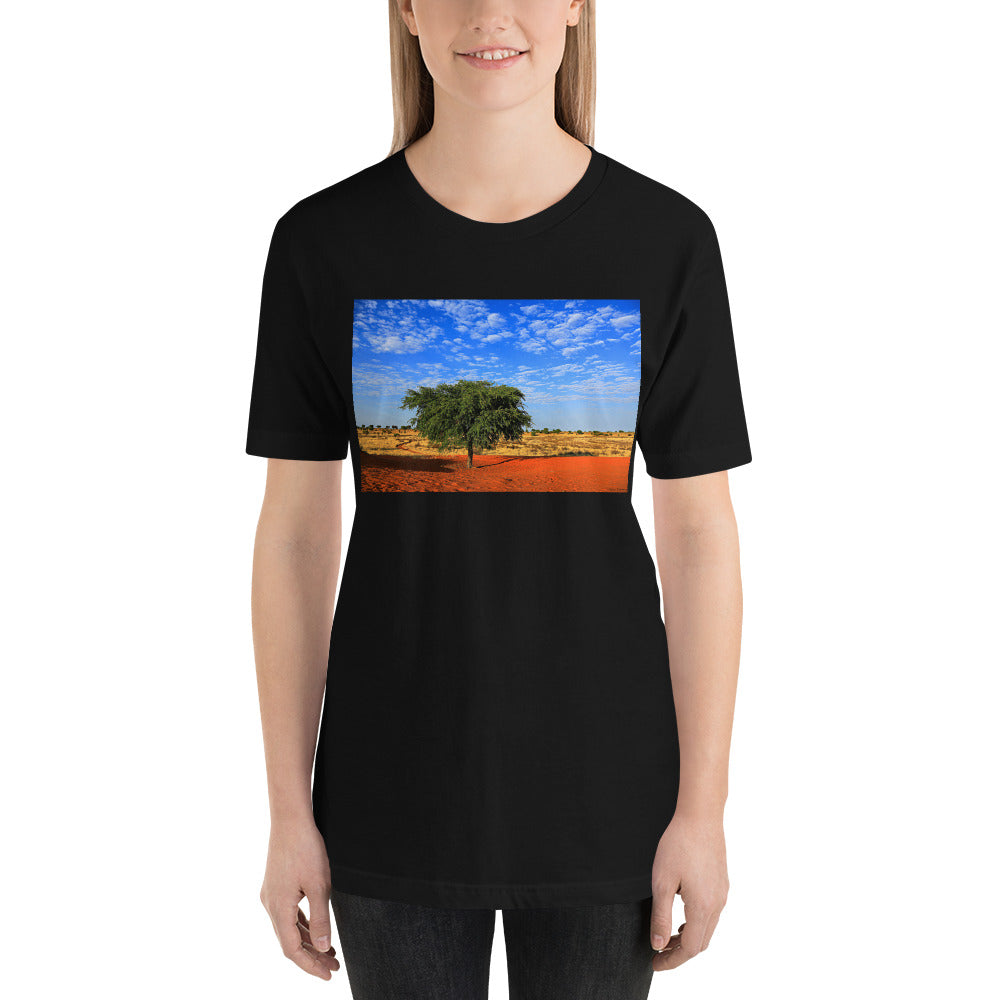 Classic Crew Neck Tee - A Tree in Africa - Ronz-Design-Unique-Apparel