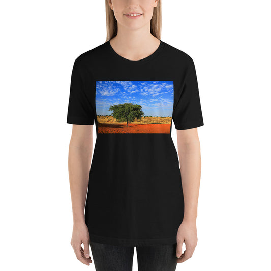 Classic Crew Neck Tee - A Tree in Africa - Ronz-Design-Unique-Apparel