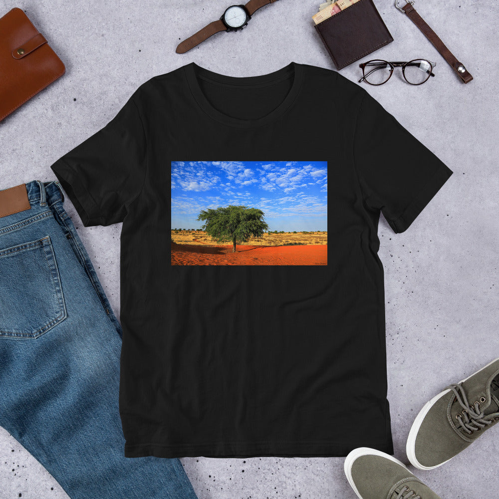 Classic Crew Neck Tee - A Tree in Africa - Ronz-Design-Unique-Apparel