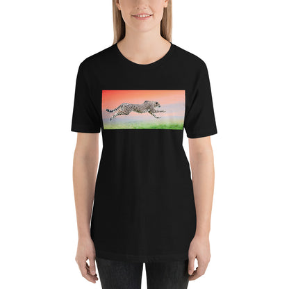 Classic Crew Neck Tee - Flying Cheetah - Ronz-Design-Unique-Apparel