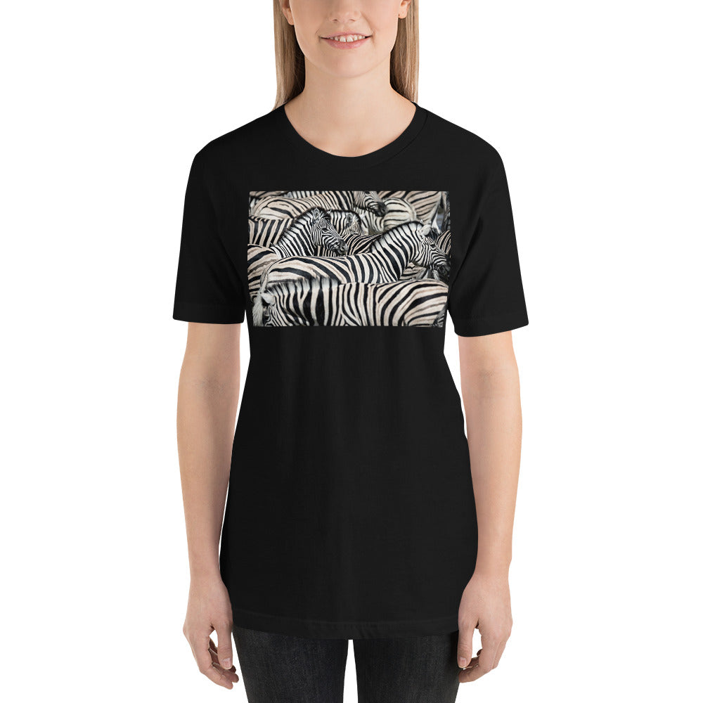 Classic Crew Neck Tee - Stripes - Ronz-Design-Unique-Apparel