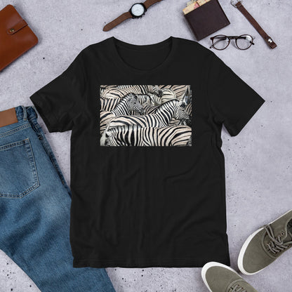 Classic Crew Neck Tee - Stripes - Ronz-Design-Unique-Apparel